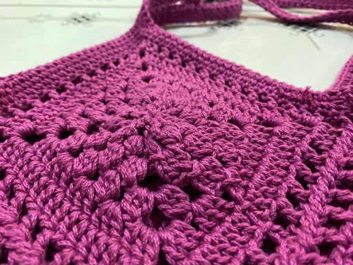 Close-up on the granny squares